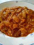 Guiso de repollo y alubiones
