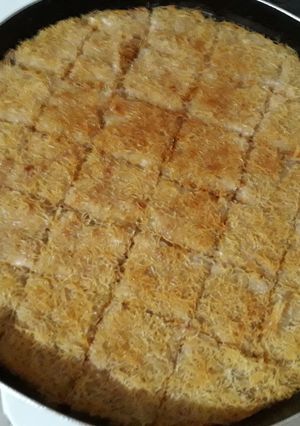صورة لوصفة كنافة بالقريشة