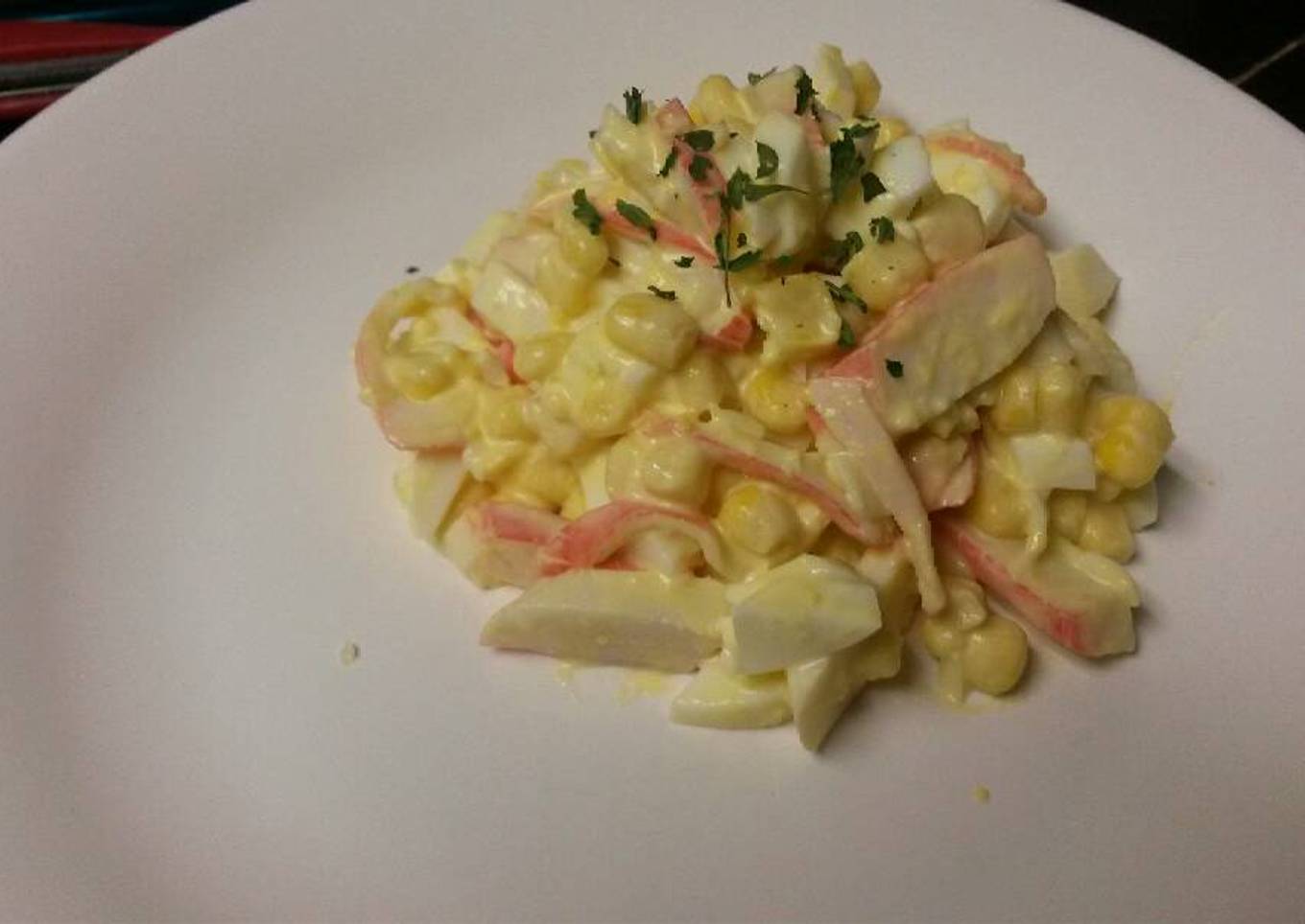 Ridiculous shrimp meat salad