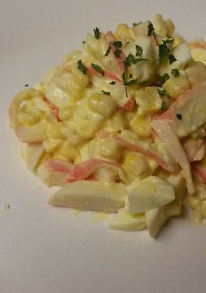 A picture of Crab Meat imitation salad.