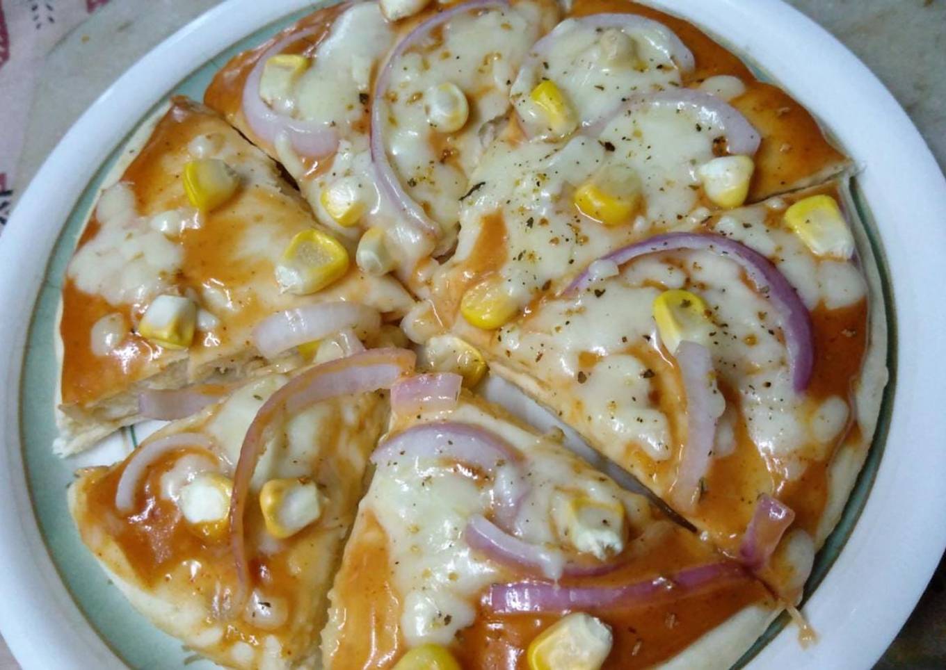 Corn pizza 🍕