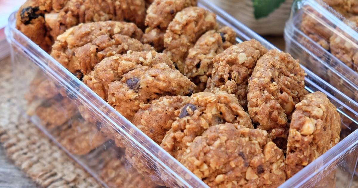 Resep Oatmeal cookies with almond oleh Susi Agung Cookpad