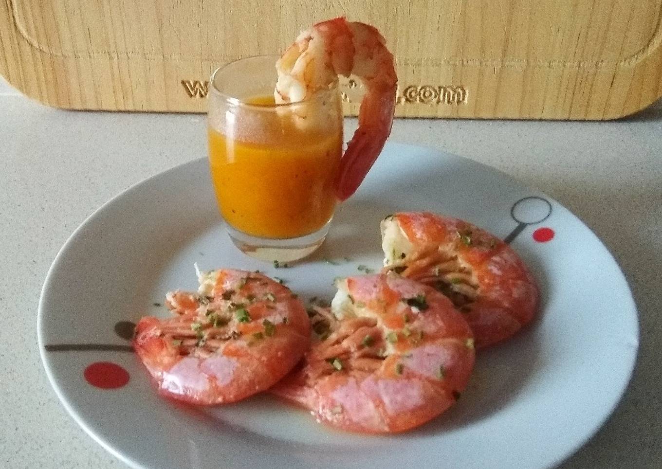 Gambones al horno