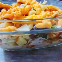 A picture of Khatti meethi kurkury ki chaat.