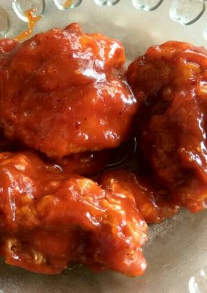 Foto resep Fire chicken with sauce barbeque ala richeese factory 😊