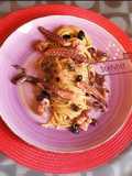 Spaghetti piccanti al polpo (Spaghetti del pescatore)