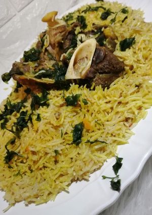 صورة لوصفة كبسة لحم 😋👍