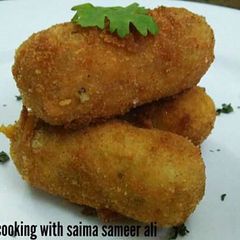 A picture of Potato & paneer croquettes #ramadankitayari.