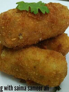 A picture of Potato & paneer croquettes #ramadankitayari.