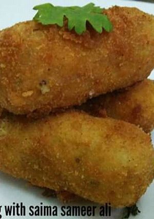 A picture of Potato & paneer croquettes #ramadankitayari.