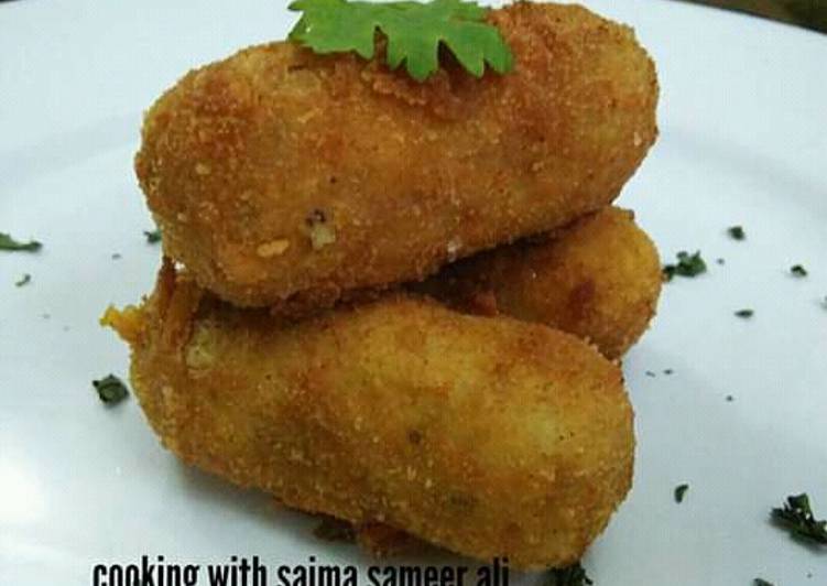 Potato &amp; paneer croquettes #ramadankitayari