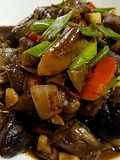 Braised eggplant in garlic sauce鱼香茄子🍆