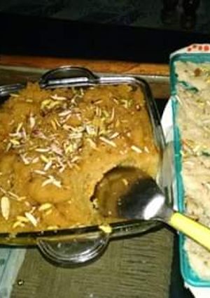 A picture of Sooji ka halwa.