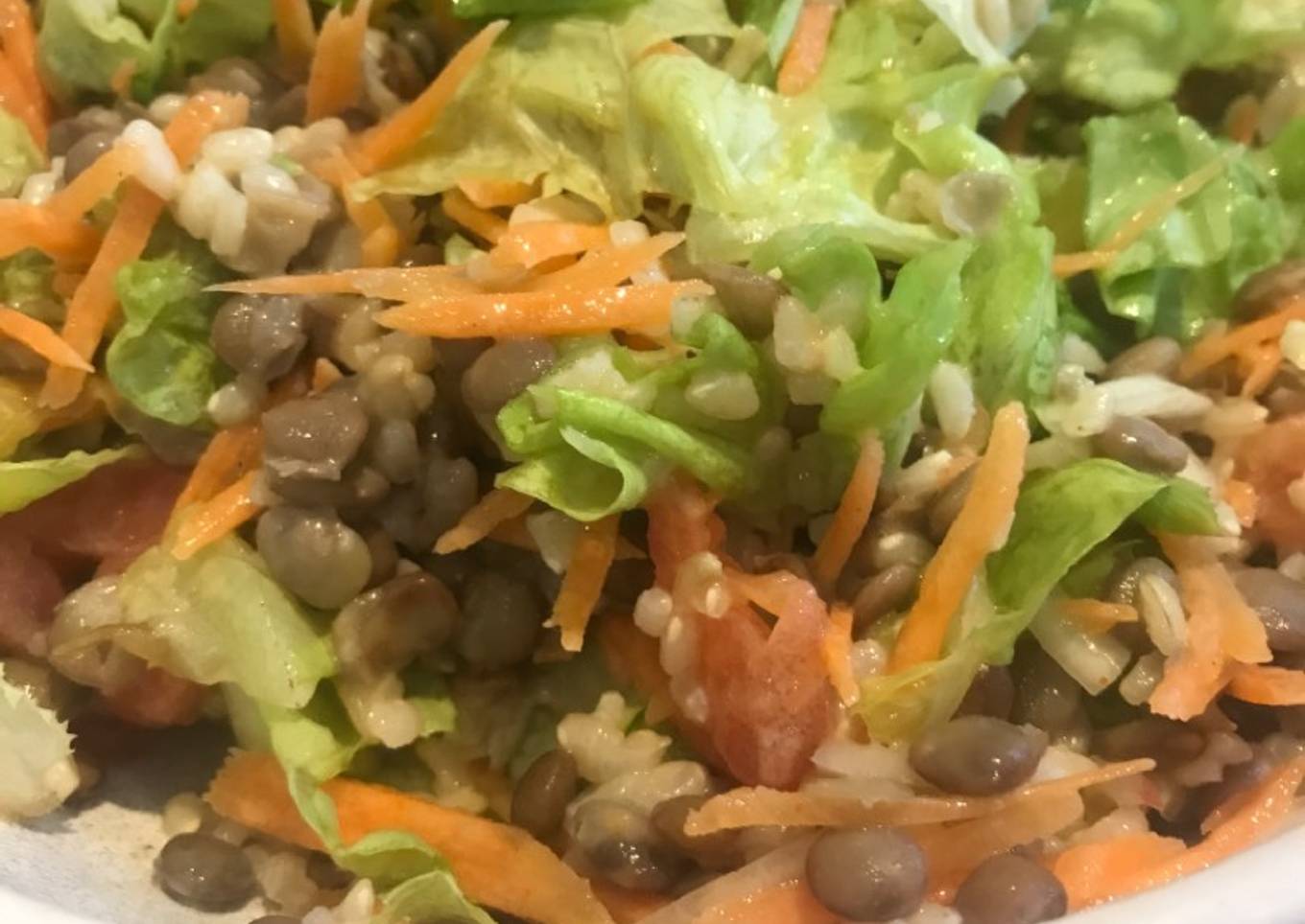 Ensalada de lentejas