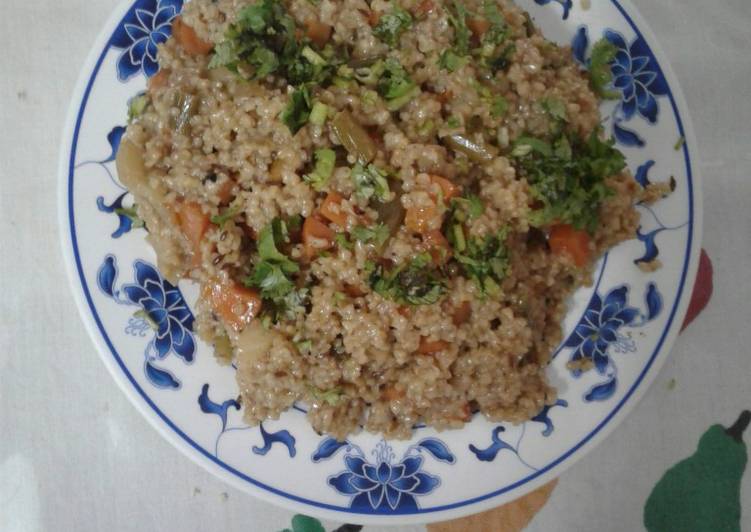 Vegetable daliya khichdi