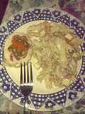 Pastas frías con rollo de pechuga