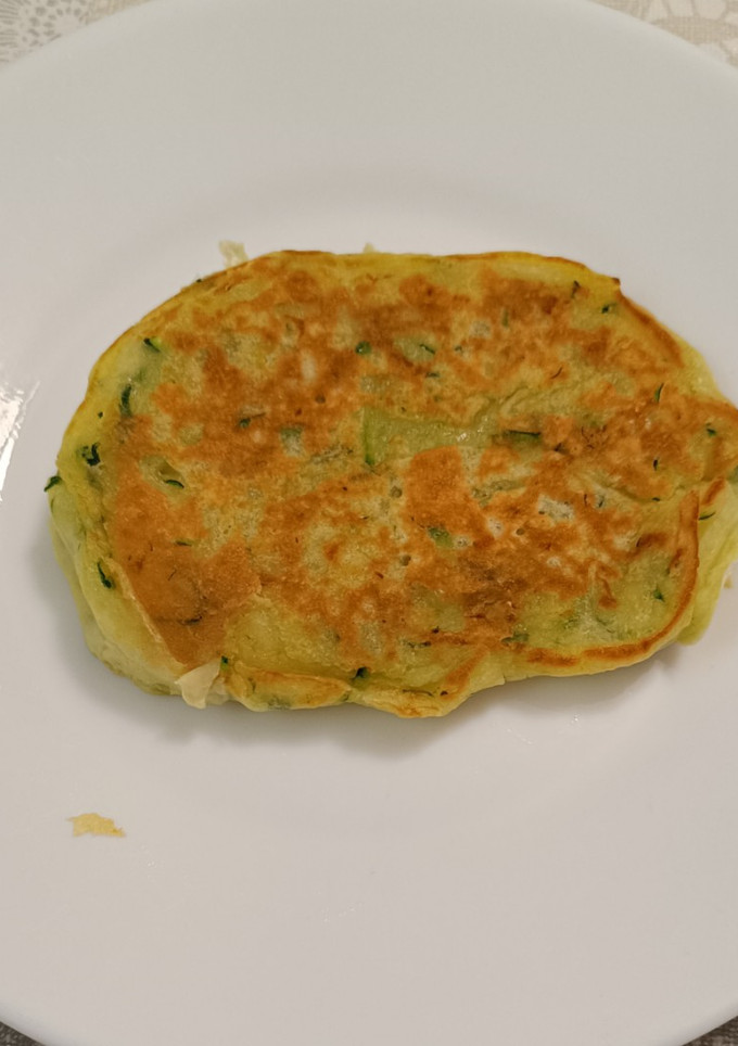 Una foto de 361. Tortitas de calabacín sin huevo vegetarianas