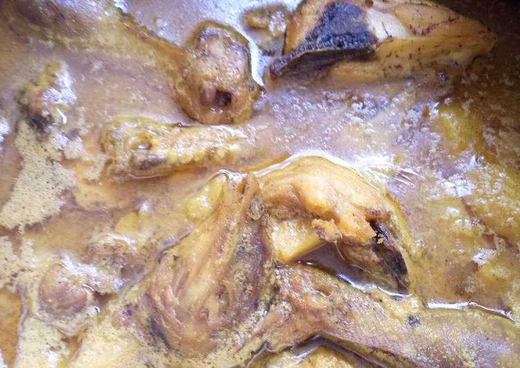 Opor Ayam Kentang Tanpa santan