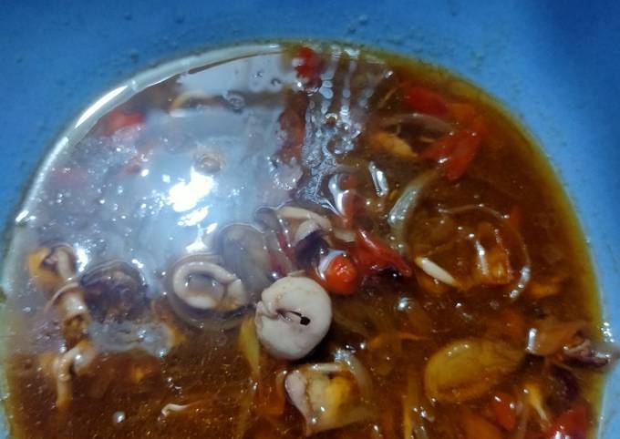 Langkah Mudah Membuat Resep Cumi Saus Tiram Bumbu Iris Endul 🦑🦑🦑