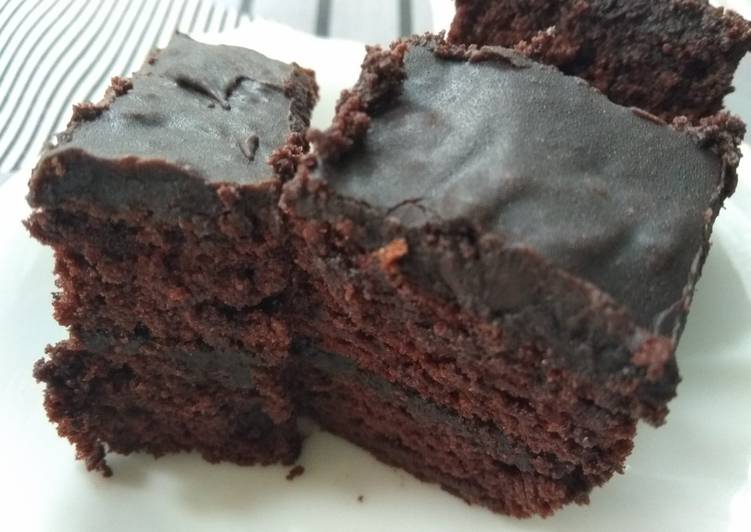 Chocolate cake simple dan moist