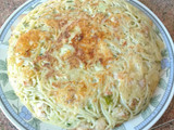 Tortilla de tallarines/pollo y verduras
