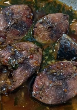 Hình của món Cá ngừ kho nước dừa.