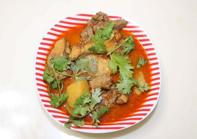 Step-by-Step Guide to Prepare Real Marsala Chicken Curry with Potatoes for Breakfast Food
