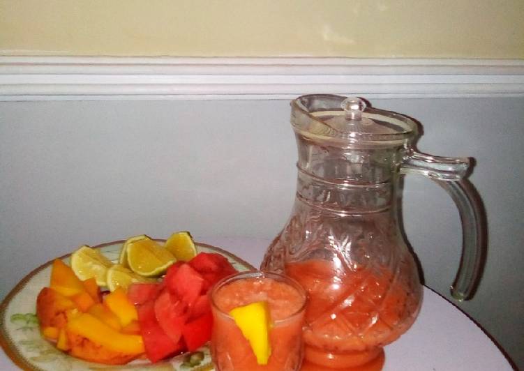 Step-by-Step Guide to Make Any-night-of-the-week Mango and water melon smoothie
