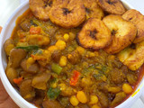 Adalu and fried plantain