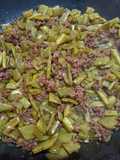 Chorizo con nopales