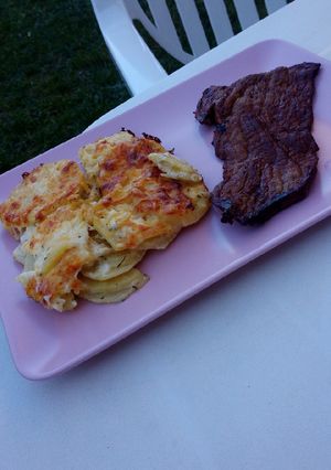 Une photo de Gratin dauphinois, menthe et cumin