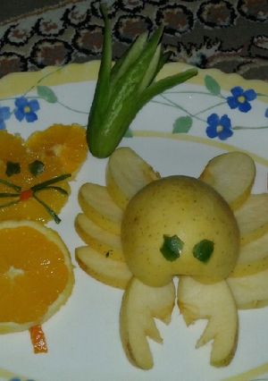 عکسی از دستور تزیین میوه