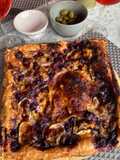 Hojaldre de Queso de Cabra, Roquefort y Arándanos con Crunch de Pistachos !!!!