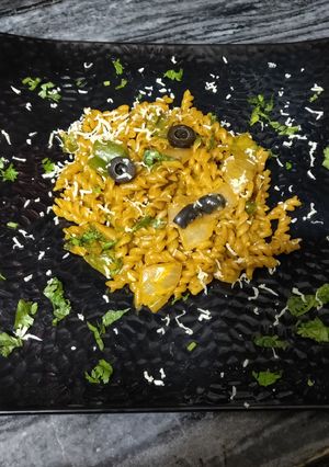 A picture of Masala pasta.