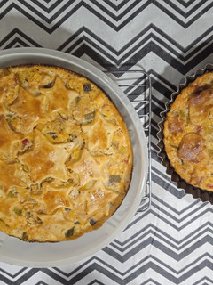Una foto de Tarta de zapallitos y pollo!