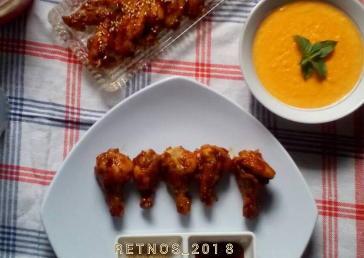 Hot spicy chicken wings (diet keto/debm) Fatbomb