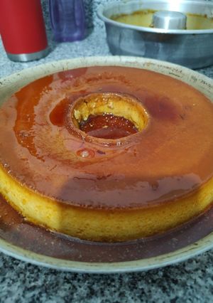 Una foto de Flan casero