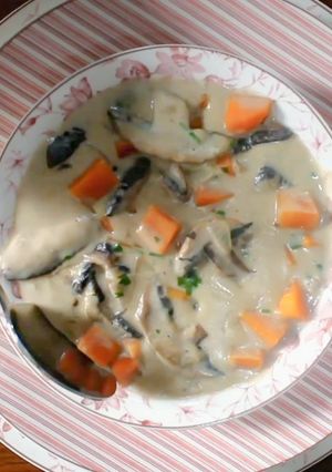 صورة لوصفة شوربة الفطر المفضلة لعائلتي 😋
