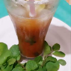 A picture of Bael /Wood Apple Squash Mojito.