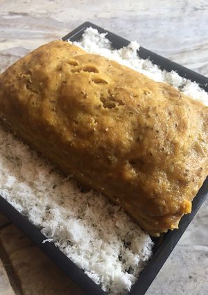 Foto resep Bolu pisang keju kukus tabur kelapa parut
