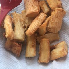 A picture of Cassava for breakfast #Easter.