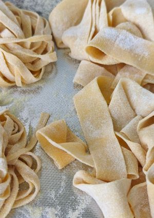 Zdjęcie przepisu Świeży makaron - pasta fresca.