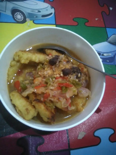 Foto resep Cireng nasi kuah pedas