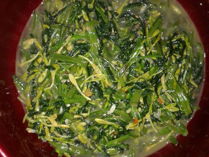 Cara Gampang Menyiapkan Resep Tumis Kangkung bunga pepaya yang Lezat Anti Ribet, Bikin Ngiler