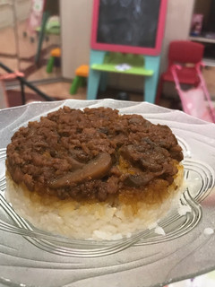 Foto resep Nasi tim ayam jamur