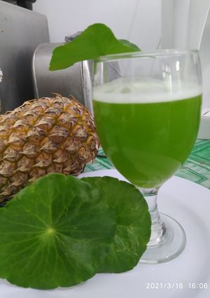 Foto resep Jus nanas pegagan
