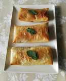 Strudel de champiñones y queso