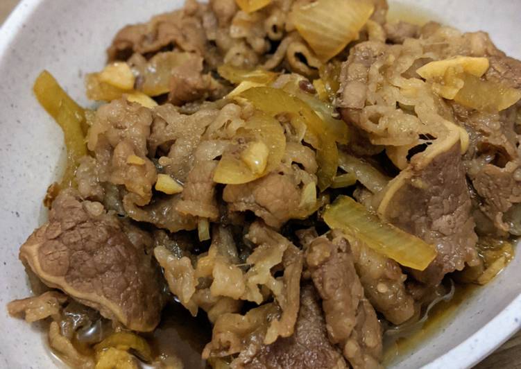 Resep: Beef Slice ala Yoshinoya Legit dan Nikmat! - Resep Masakan