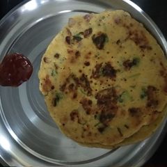 A picture of Crispy and tasty Besan chilla or veg omelette.