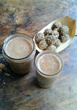 Una foto de Batido de Plátanos y Ciruelas pasas